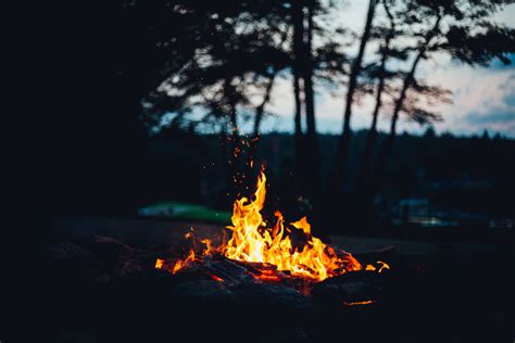Free Images Night Flame Fire Darkness Campfire Bonfire