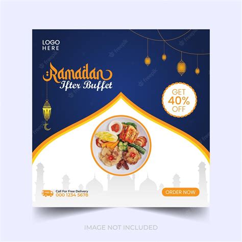 Premium Vector Ramadan Buffet Iftar Social Media Post Banner Ramadan