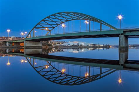 Scotswood Bridge At Dusk Newcastle Upon Tyne Tyne And Wear England