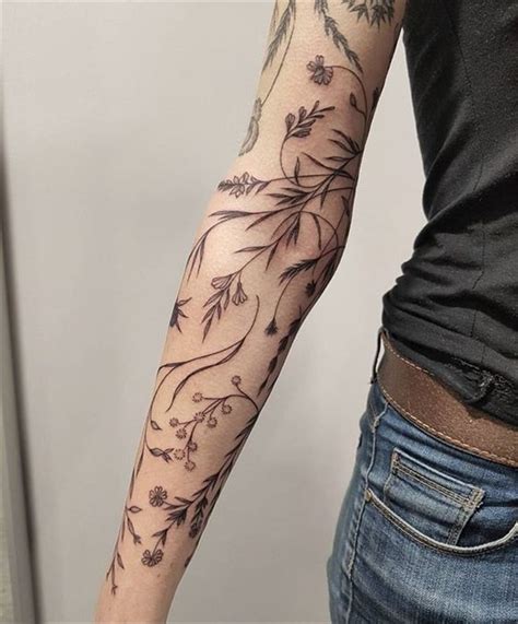 Exclusive And Stunning Arm Floral Sleeve Tattoo Designs For Your Inspiration Awesome Sleeve