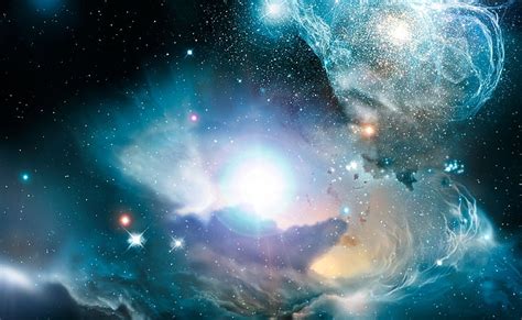 Teal Nebula Space