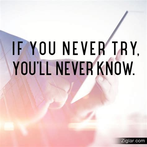 If You Never Try You Never Know How To Better Yourself Interview