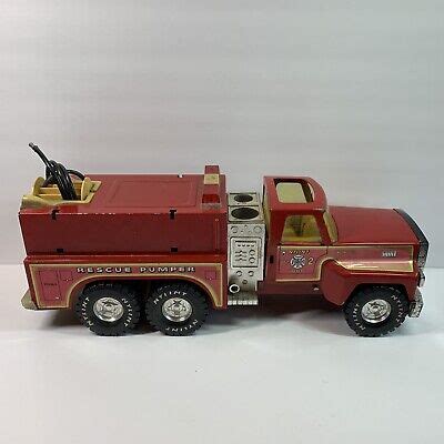 Vintage Nylint Rescue Pumper Fire Truck No Pressed Metal Ford Incomplete Ebay