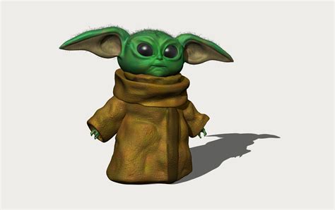 Baby Yoda 3d Model Free