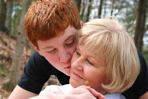 Grandmother And Grandson Stock Image Image Of Male Senior