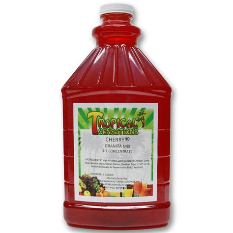Cherry Frozen Drink Mix Tropical Sensations 1 Bottle 64 Oz