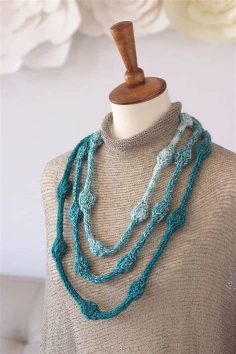 How To Knit A Necklace With Beaded Texture Studio Knit