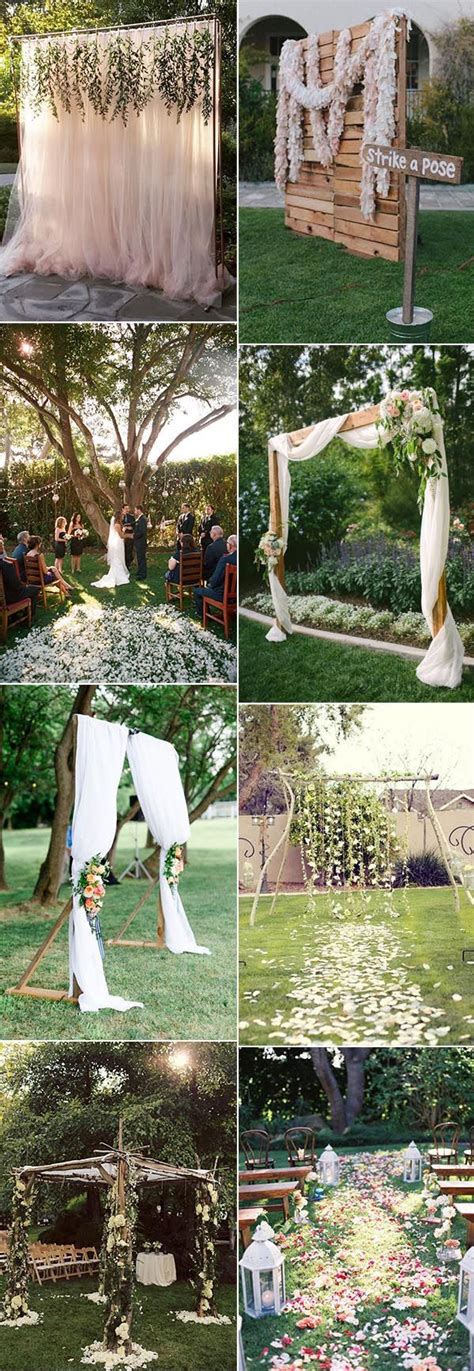 30 Sweet Ideas For Intimate Backyard Outdoor Weddings