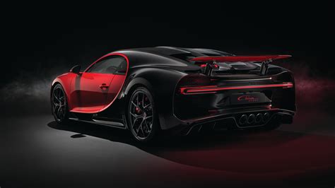 2018 Red Bugatti Chiron Sport Rear View Hd Wallpapers Cars Wallpapers