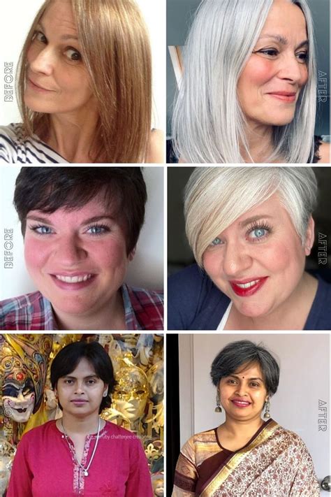 Maybe you would like to learn more about one of these? Before and After Gray Hair Transition Pictures to Inspire ...