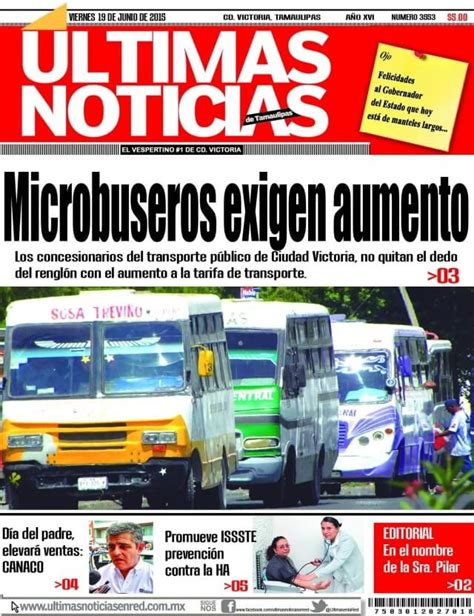 Últimas Noticias El Vespertino 1 En Cd Victoria