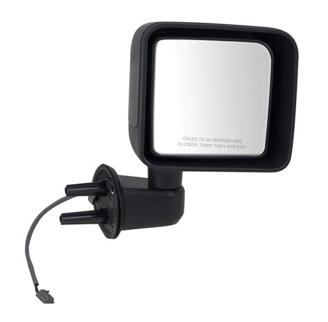 K Source Replacement Side Mirror Electricheated Textured Black