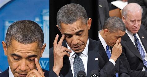 All Three Times President Obama Cried This Week In One Photo