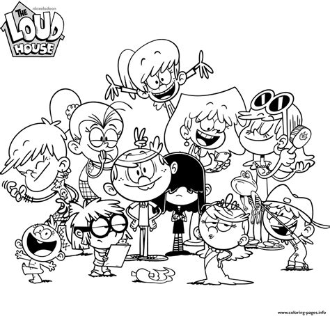 Loud House Printable Coloring Pages Printable Templates