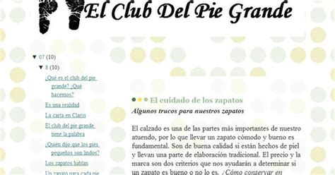 El Club Del Pie Grande Infobae
