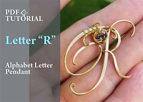 Wire Wrap Tutorial Alphabet Letter Pendant R Letter Pendants