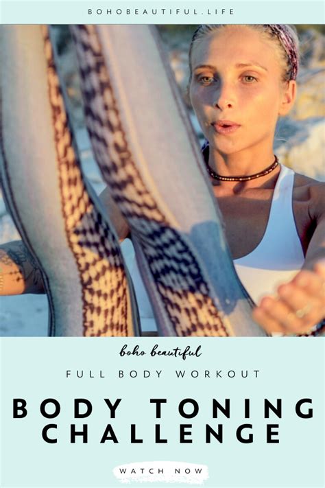 Body Toning Workout Challenge Boho Beautiful In 2020 Workout For Beginners Tone Body