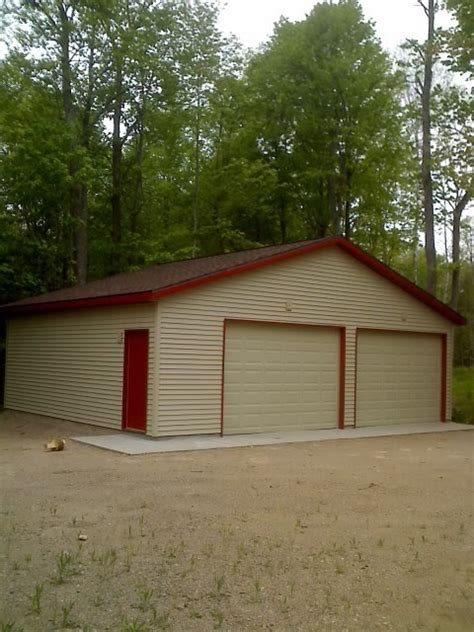 32x32 Garagewith Red Steel Traditional Garage Other By Monk