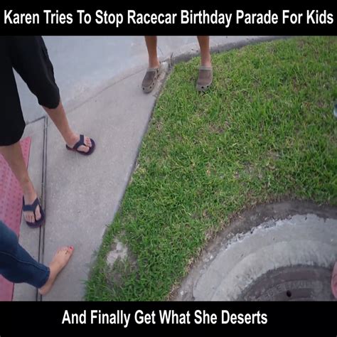 Angry KAREN Tries to Stop RACECAR BIRTHDAY PARADE for Kids!! COPS