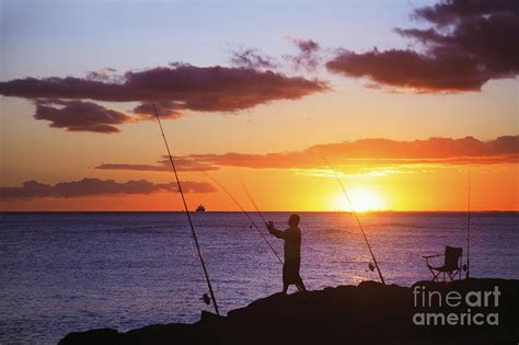 Oahu Fisherman Photograph By Brandon Tabiolo Printscapes Fine Art
