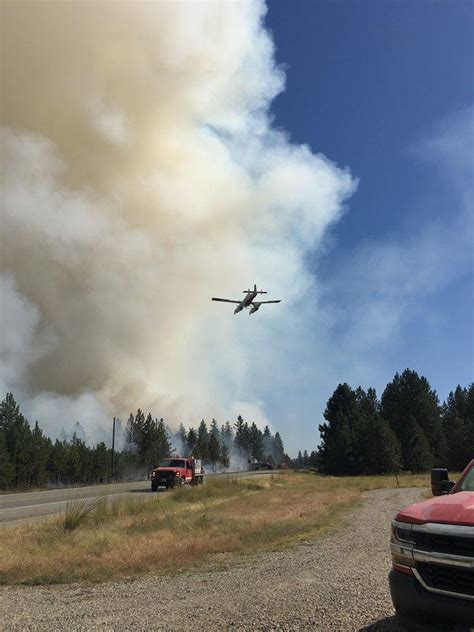 Second Large Brush Fire Along Us Highway 2 Contained Evacuation