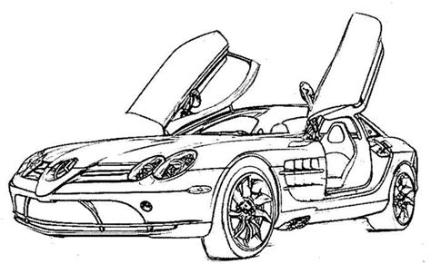 Kleurplaat auto kever kleurplaten van autos bilder zum ausmahlen. Mercedes McLaren Sport Coloring Page | Coloriage