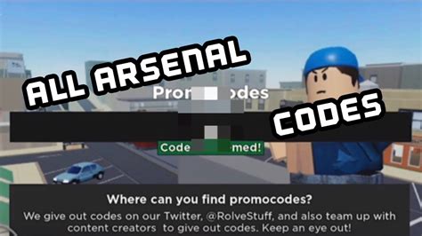 When you type the codes, there are case sensitive and some of them may include numbers. All ARSENAL Codes 2020 - YouTube