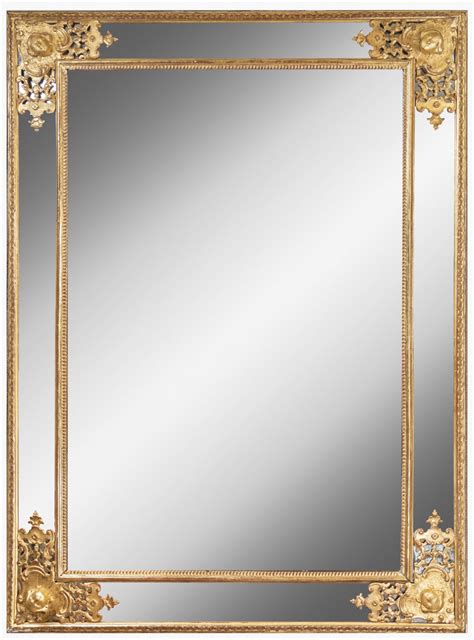 Grand miroir époque Régence en bois doré - XVIIIe siècle - N.74171