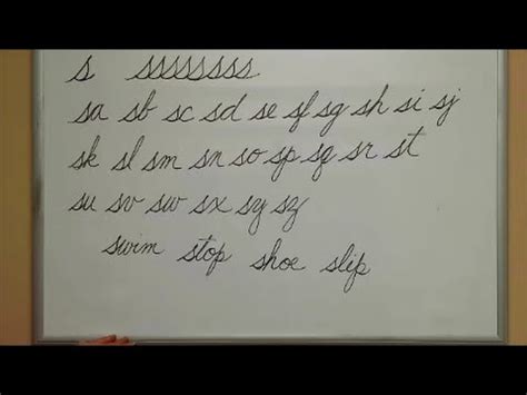 Drawing a robot every day for a year day 149. How to Connect Cursive S - American Handwriting - YouTube