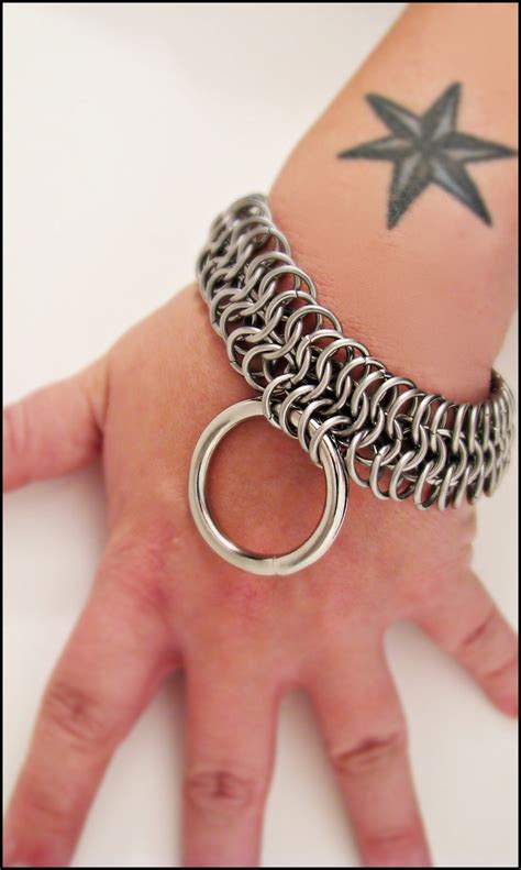 Pair Bondage Wrist Restraints Classic Chainmail Stainless Etsy