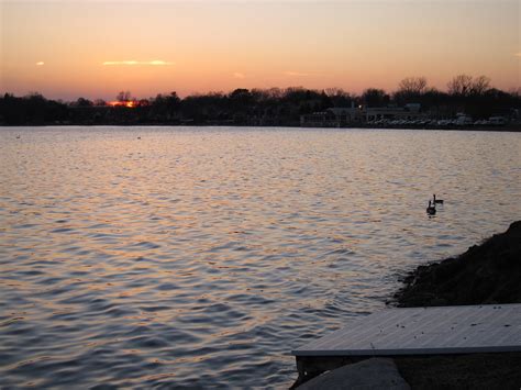 Sunset Over Walled Lake Michigan Beautiful End To Our St Flickr