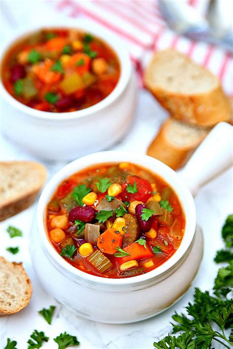 This gives them a little bit of char and concentrates their. The Best Vegetable Soup Recipe - Happy-Go-Lucky