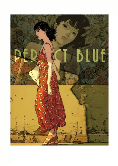 Kirigoe Mima Kon Satoshi Perfect Blue Wall Highres Official Art 1girl Bag Billboard