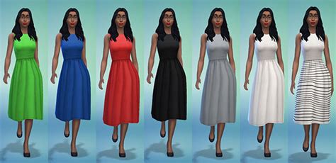 Vestido Regata Midi Sims 4 Cc Todasims