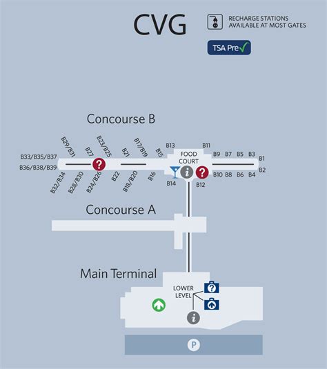 Cincinnati Airport Map Cvg Parking Map 51 Off