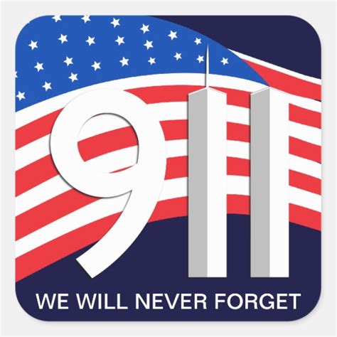 911 We Will Never Forget Stickers Zazzle