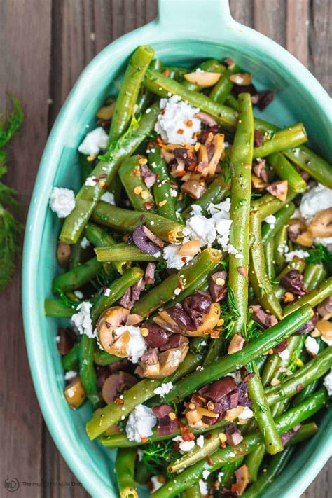 Greek Green Bean Salad Recipe The Mediterranean Dish