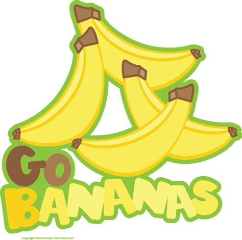 Bananas Cliparts Go Bananas Clipart 595x590 Png Download