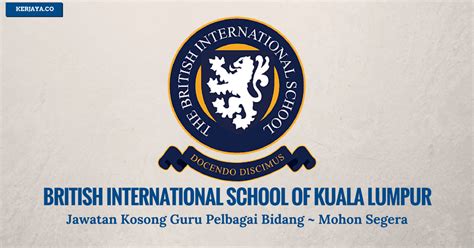 Maybe you would like to learn more about one of these? Jawatan Kosong British International School Kuala Lumpur ...