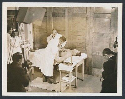 1941 Joe Louis Army Medical Exam Laying On The Operating Table