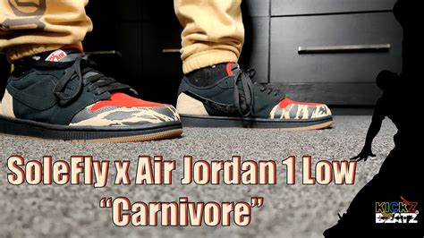 Solefly X Air Jordan 1 Low Carnivore Early Unboxing And Review On