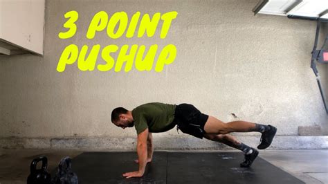 3 Point Pushup Variation Pushup Training At Home Training Youtube