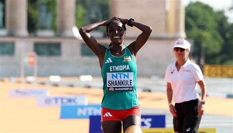 beriso shankule leads ethiopian 1 2 finish in women s marathon at world track and field