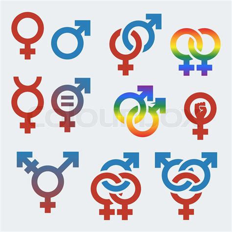 Vector Symbols Of Sexual Orientation And Gender Stock Vector Colourbox