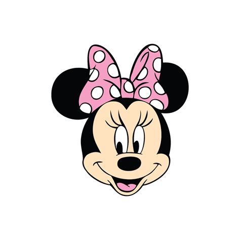 Minnie Mouse 15 Head Pink Bow Polka Dots Polkadots Etsy
