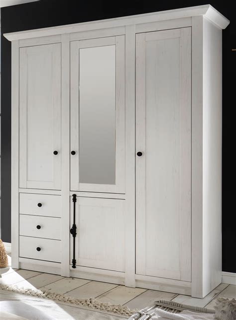 257 x 221 x 60 cm. 4 Türig Kleiderschrank Schlafzimmer Pinie | Wand Bauen ...