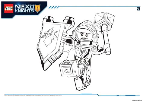 Coloriage Lego Nexo Knights Macy 1 dessin