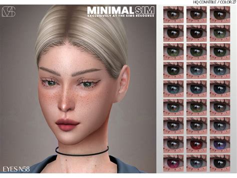 The Sims Resource Minimalsim Eyes N58