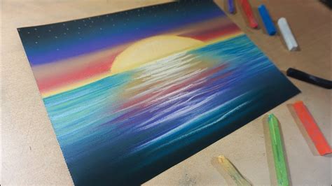 Cómo Dibujar un Paisaje con Colores Paso a Paso - Dibujo para