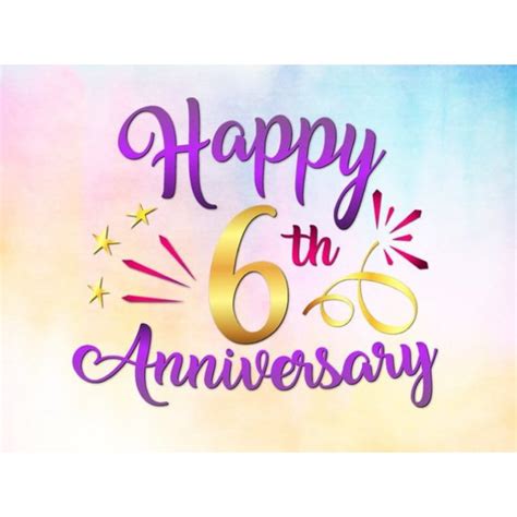 Happy 6th Anniversary Svg File For Cricut Wedding Sixth Years Greeting